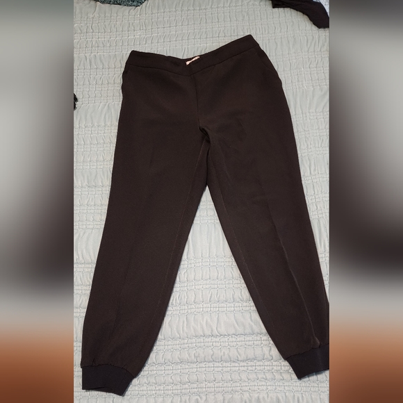 Nic + Zoe Black Scuba Jogger High Rise Dress Pants Size Medium - Picture 3 of 6